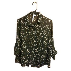 LC Lauren Conrad Butterfly Black top